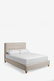 Tweedy Plain Light Natural Fairford Upholstered Ottoman Storage Bed Frame - Image 6 of 7