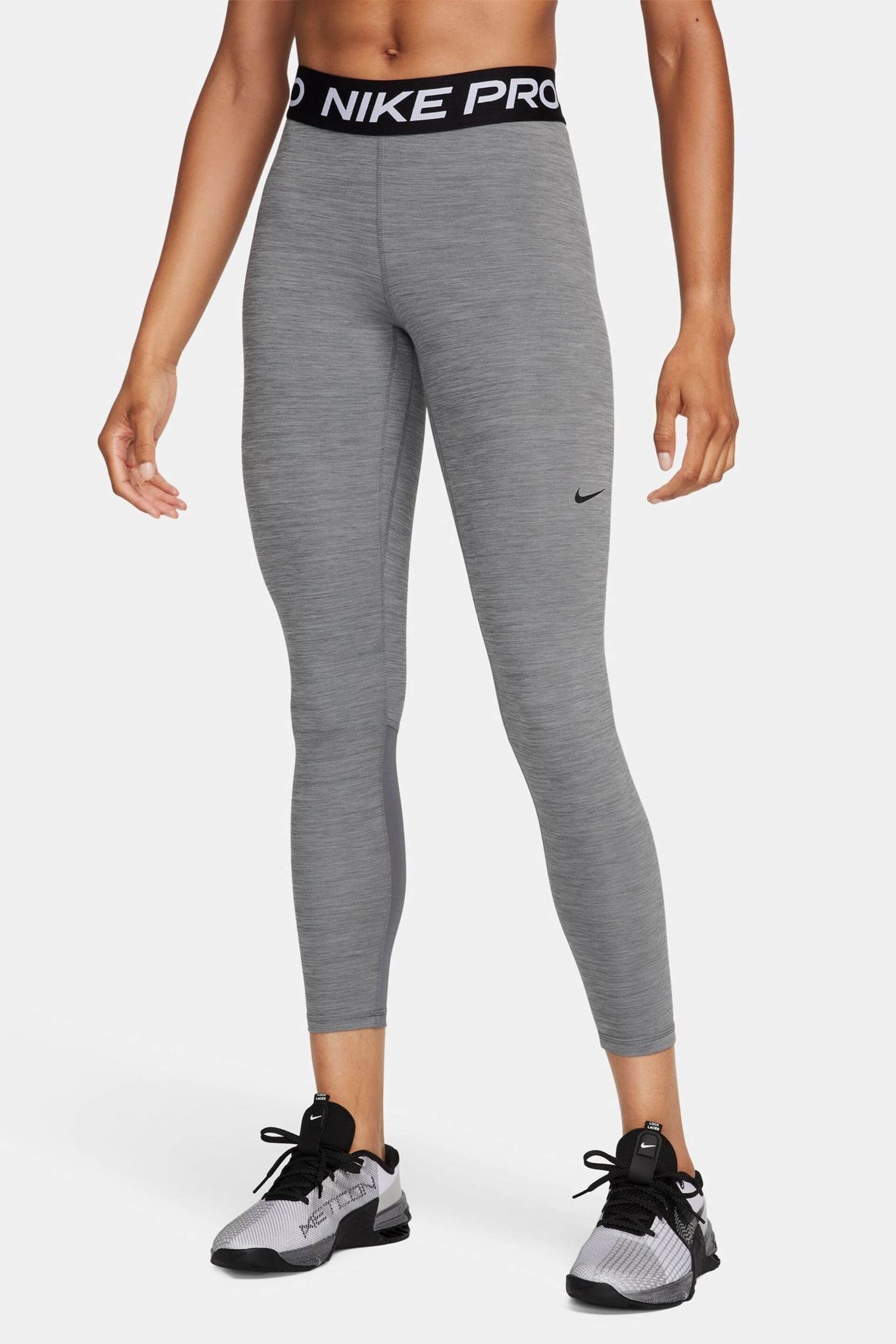 Nike Grey Dri-FIT Pro 365 Mid Rise 7/8 Leggings - Image 1 of 6