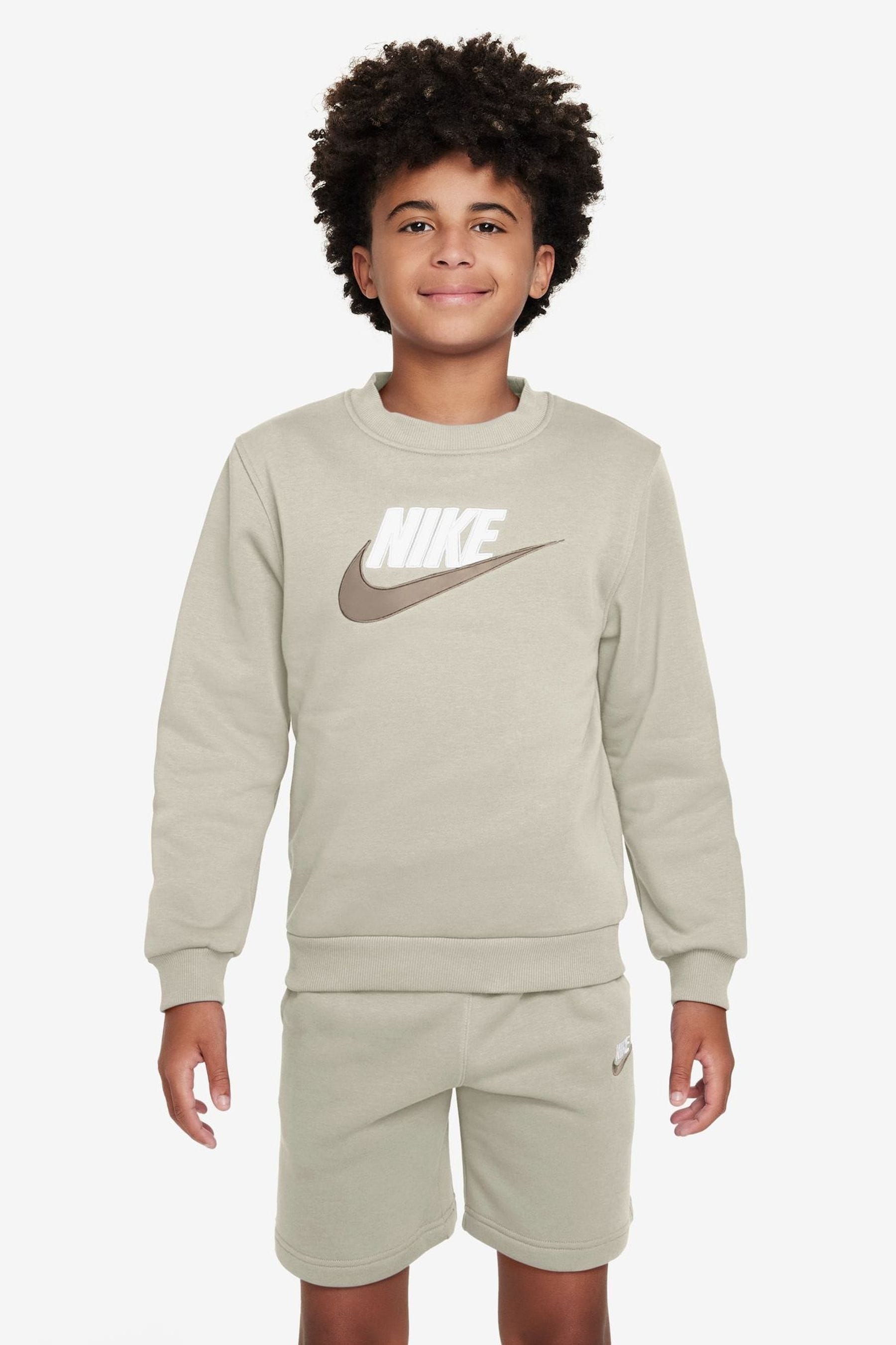 Buy Nike Neutral Sweatshirt and Shorts Tracksuit Set from Next Austria