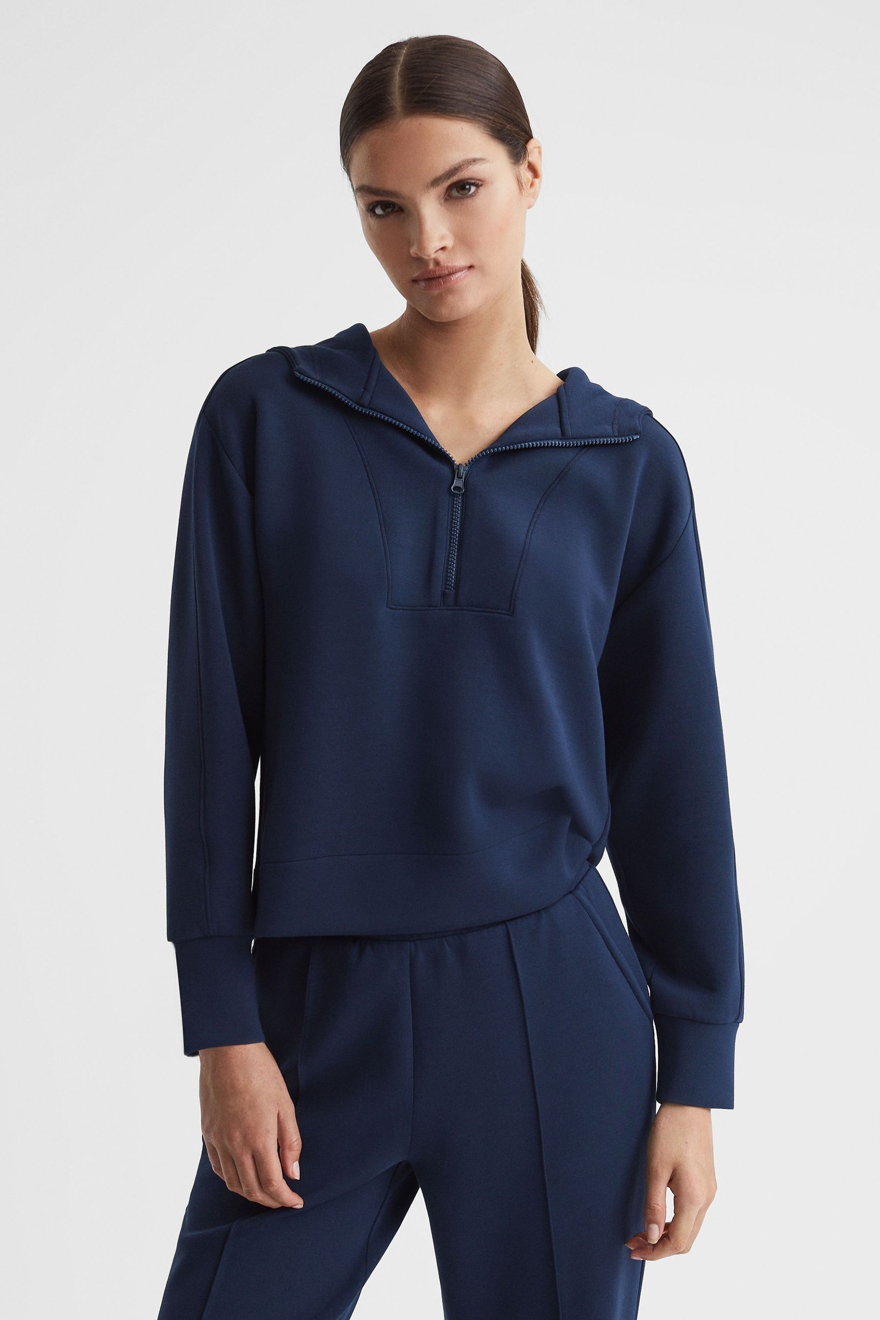 Next navy hoodie store