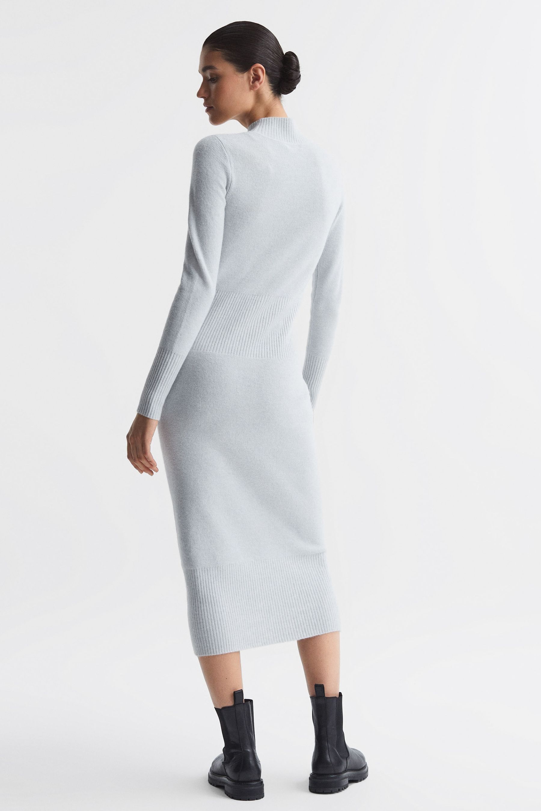 Grey bodycon midi dress 2025