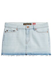 Superdry Blue Denim Mini Skirt - Image 4 of 6