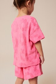 Bright Pink Rainbow Short Sleeve T-Shirt and Shorts Set (3mths-7yrs) - Image 3 of 7