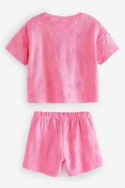 Bright Pink Rainbow Short Sleeve T-Shirt and Shorts Set (3mths-7yrs) - Image 6 of 7