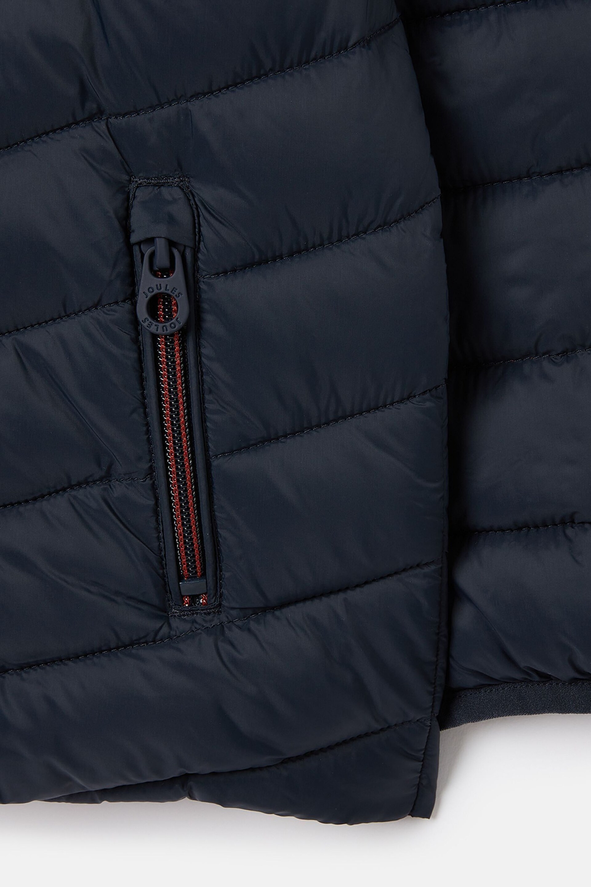 Joules Cairn Navy Blue Showerproof Padded Jacket - Image 4 of 6