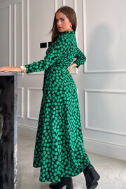 Girl In Mind Green Petite Angela Shirt Maxi Dress - Image 2 of 4