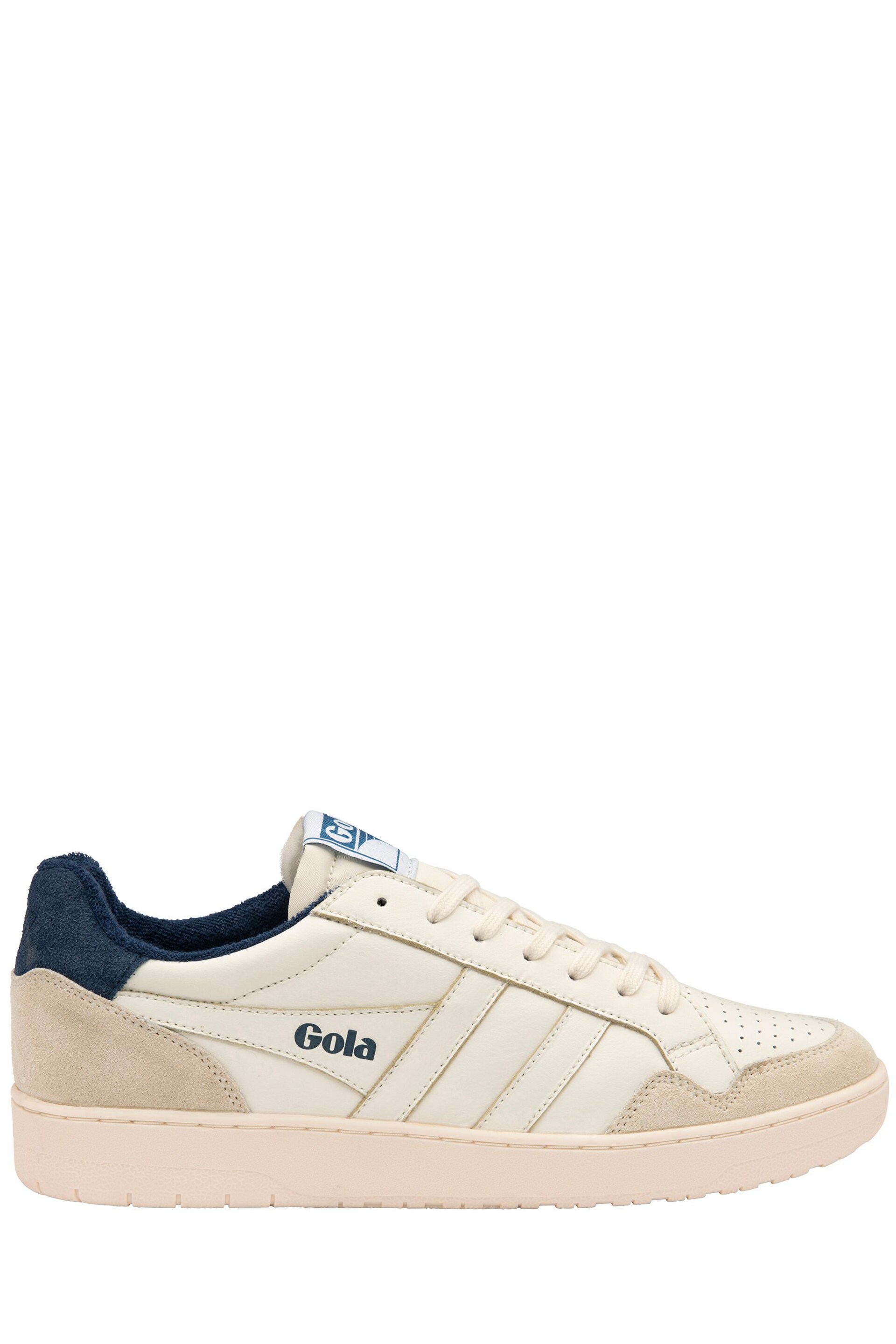 Gola Salt White Mens  Eagle Leather Lace-Up Trainers - Image 1 of 1