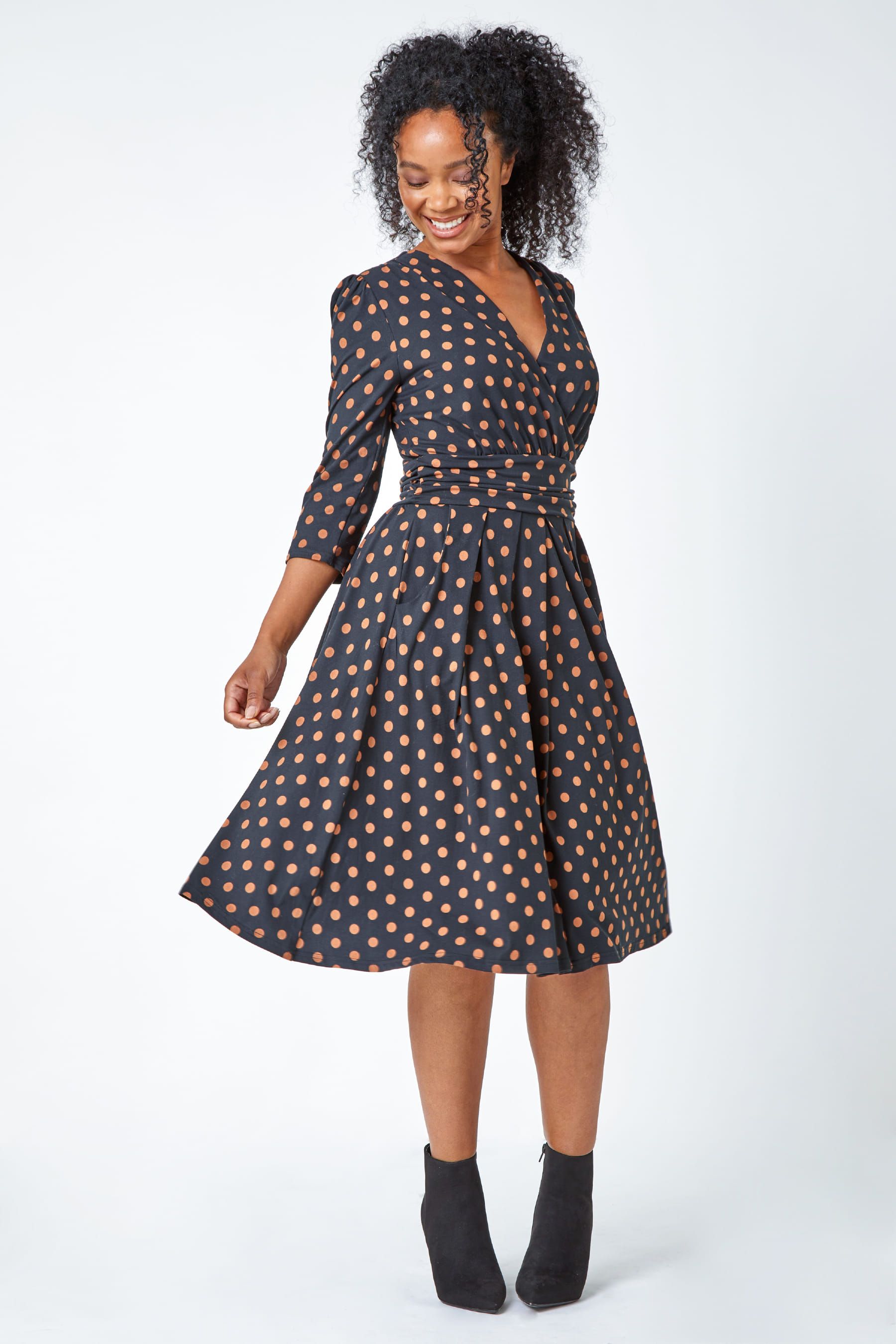 Roman polka dot dress 2025