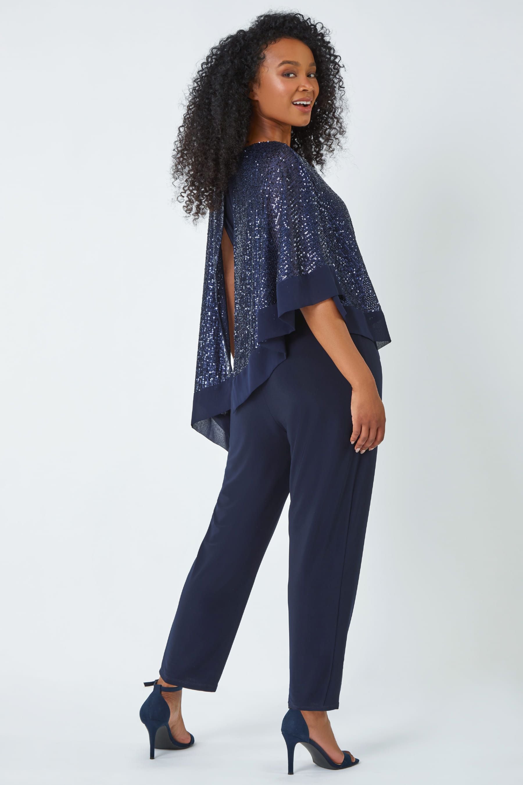 Petite overlay jumpsuit best sale