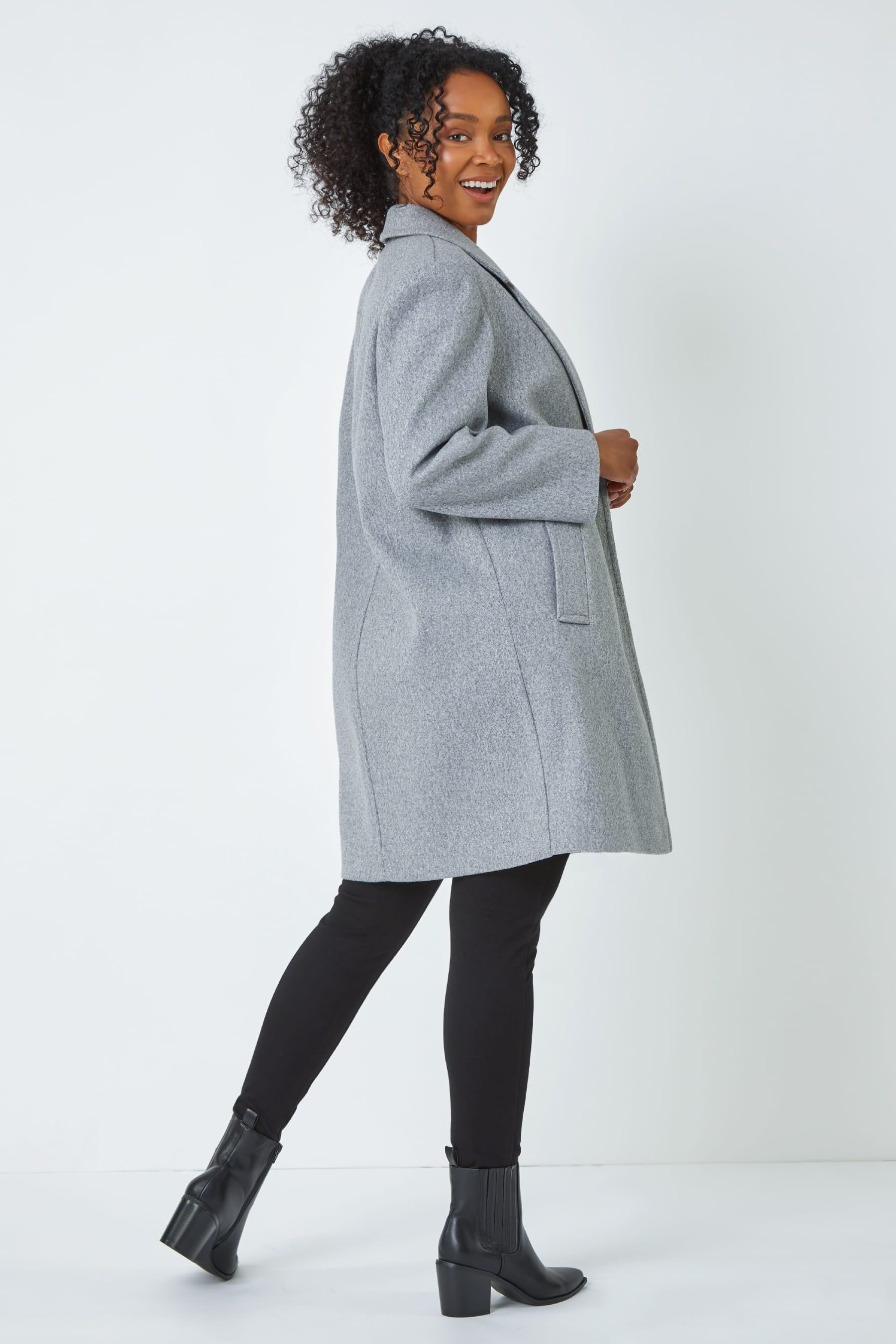 Petite grey coat deals