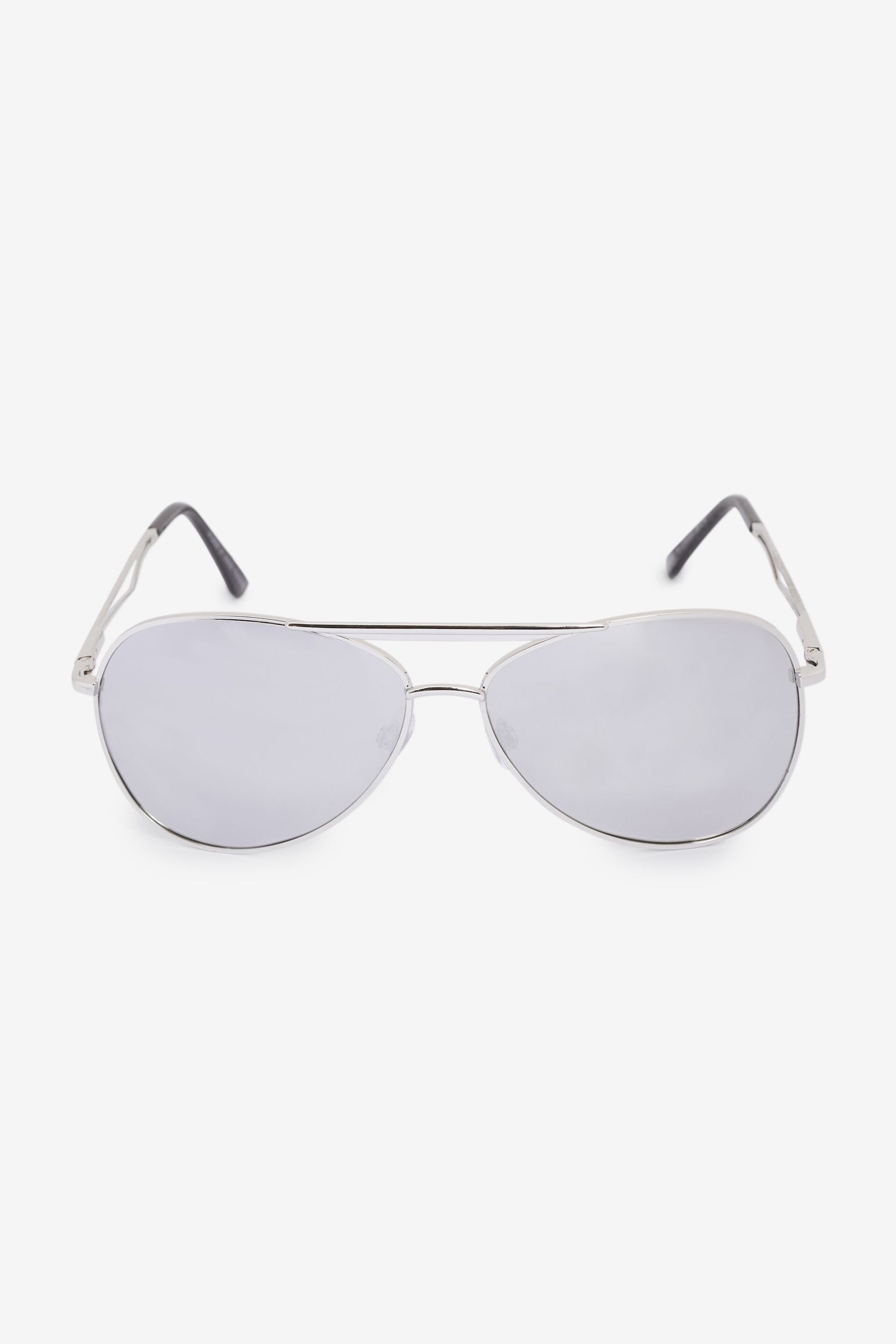 Silver Aviator Style Polarised Sunglasses - Image 3 of 3