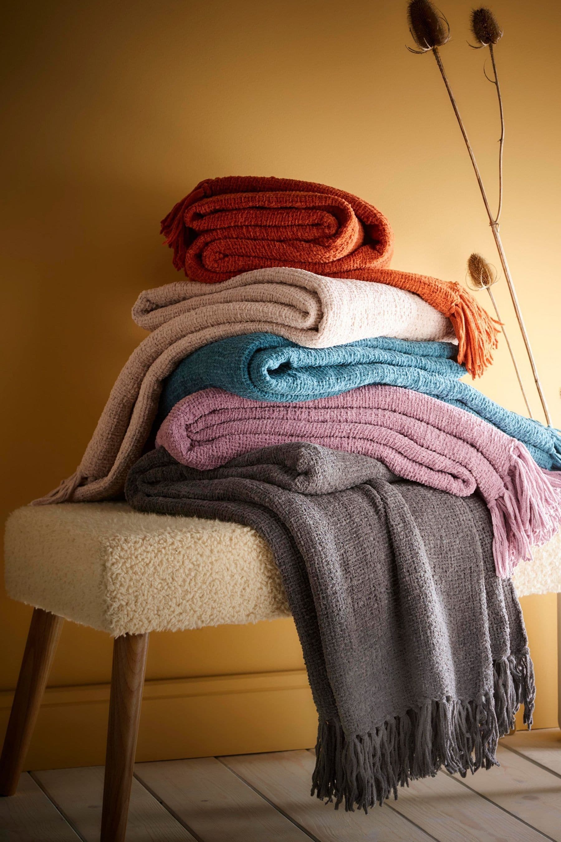 Buy Appletree Blue So Soft Chenile Throw from the Next UK online shop