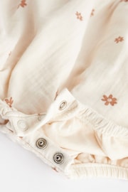 Beige Floral Embroidery Baby Bloomer Romper (0mths-3yrs) - Image 10 of 10