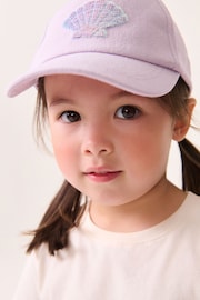 Pink Shell Sequin Cap (1-13yrs) - Image 1 of 3