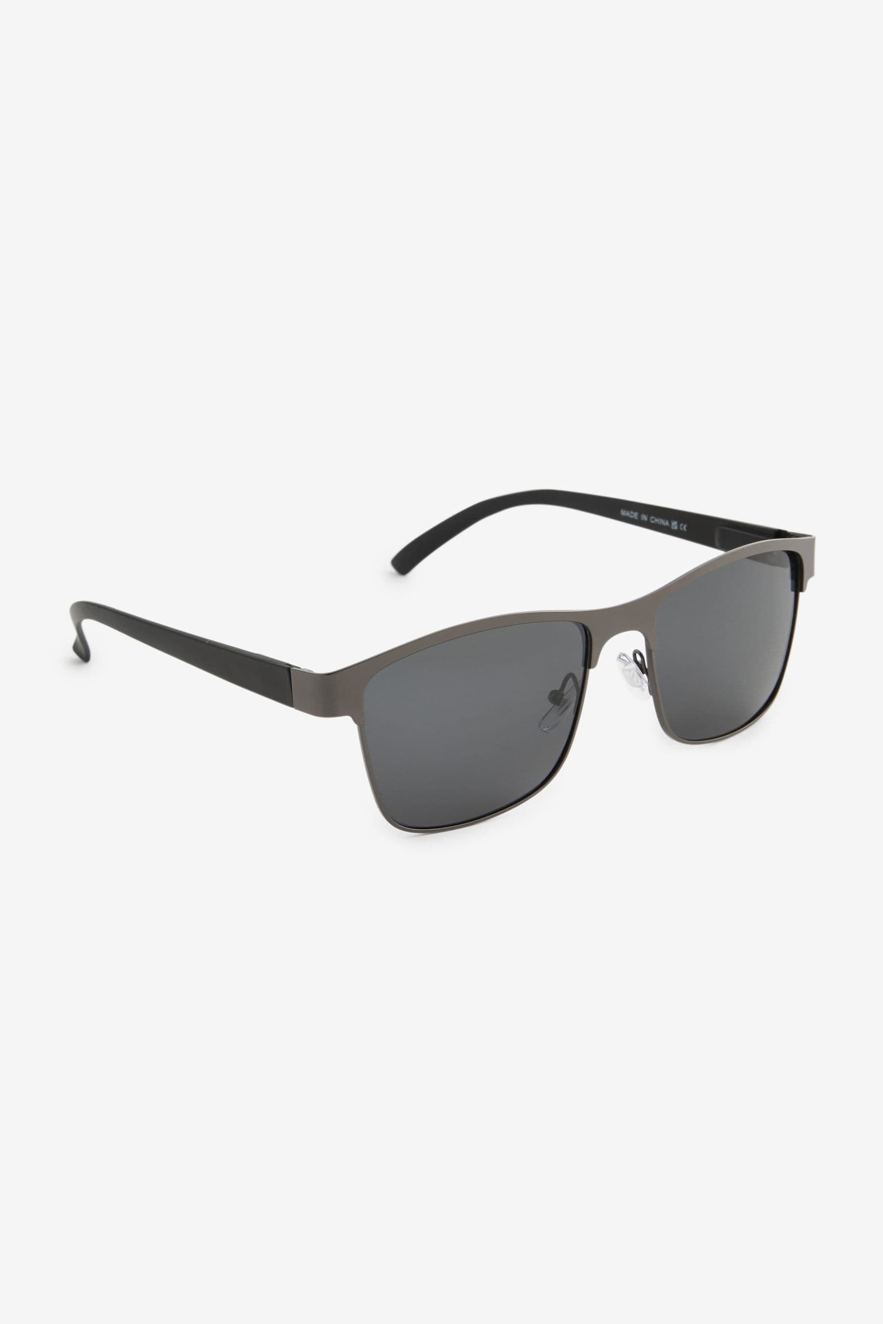 Buy Black Mirror Clubmaster Polarised Sunglasses from the Next UK online shop