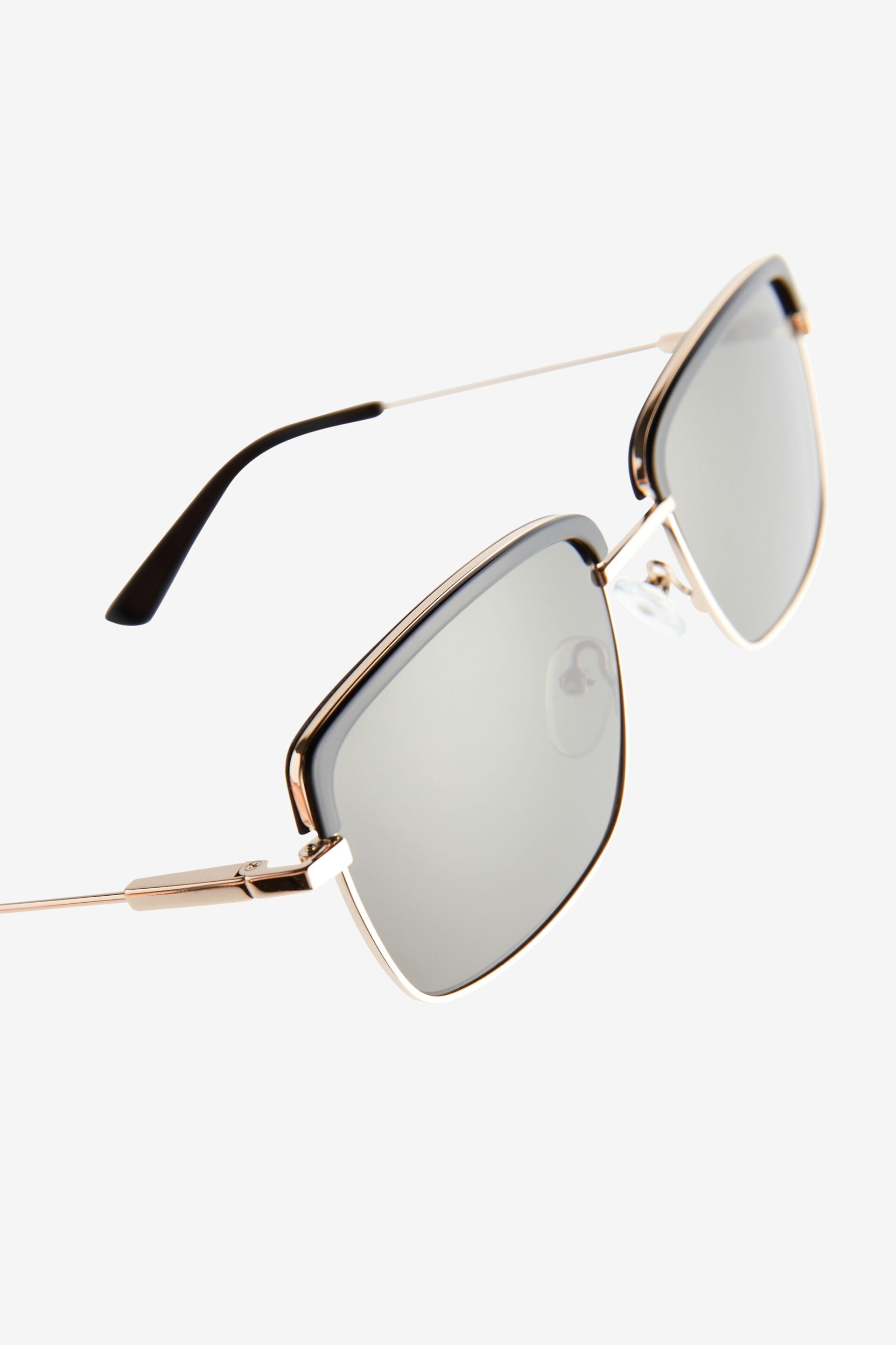 Black and Gold Clubmaster Polarised Sunglasses - Image 4 of 4