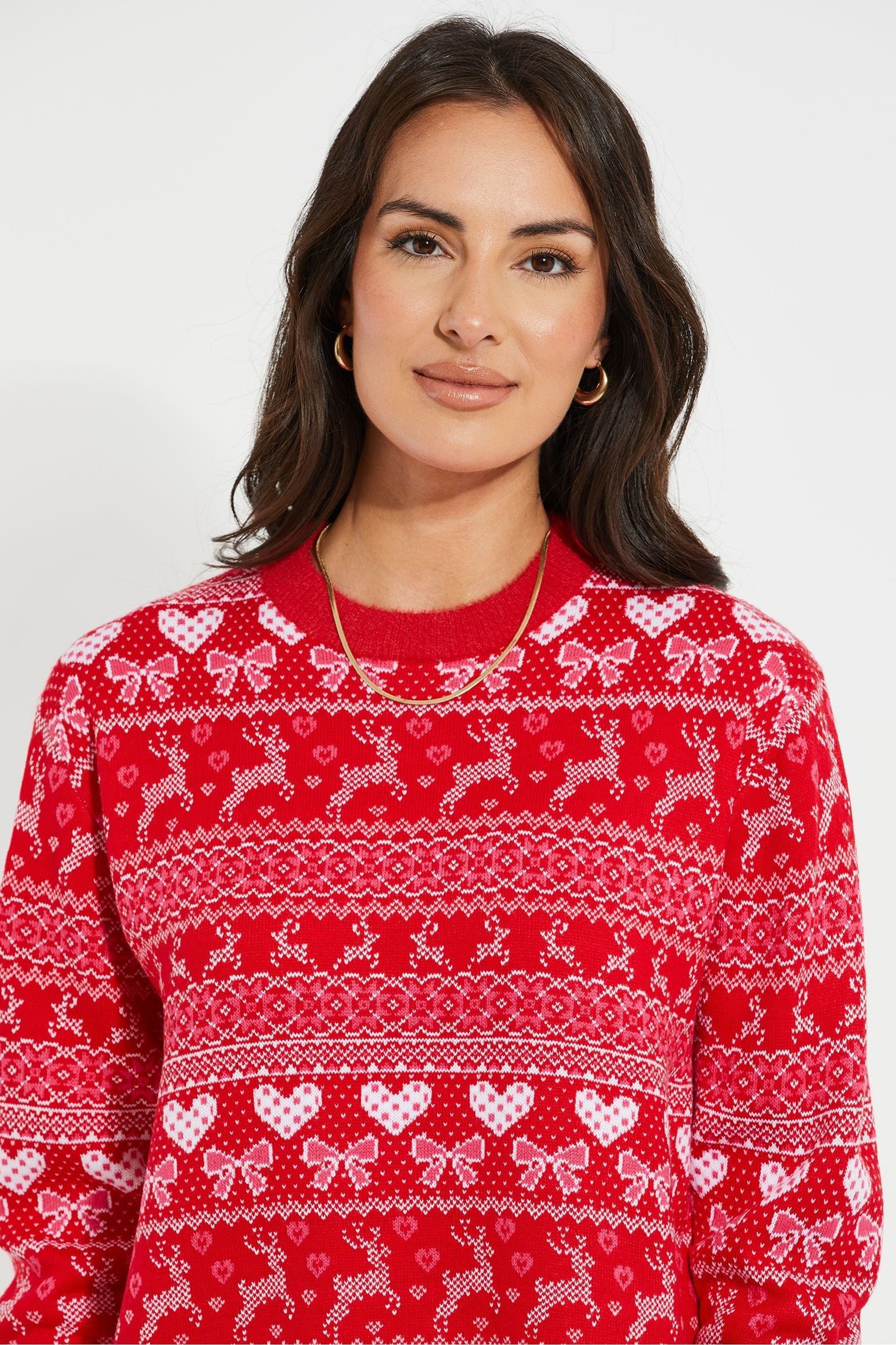 Buy Threadbare Red Christmas Jumper Dress from Next Luxembourg