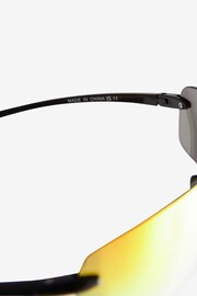 Black Sport Rimless Sunglasses - Image 5 of 5