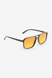 Black/Yellow Navigator Polarised Sunglasses - Image 1 of 2