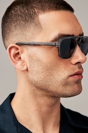 Grey Navigator Polarised Sunglasses - Image 1 of 3