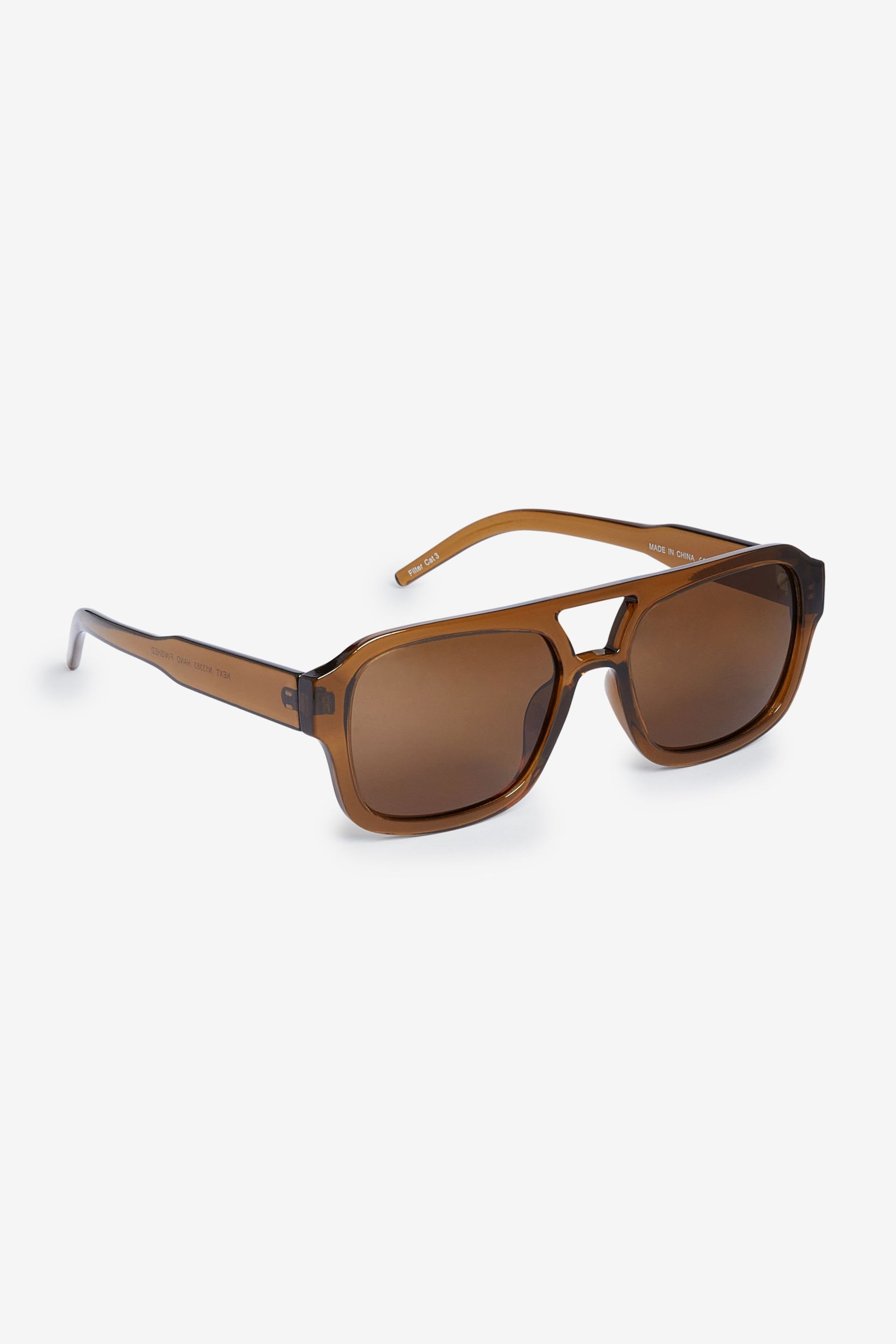 Honey Brown Navigator Polarised Sunglasses - Image 3 of 4