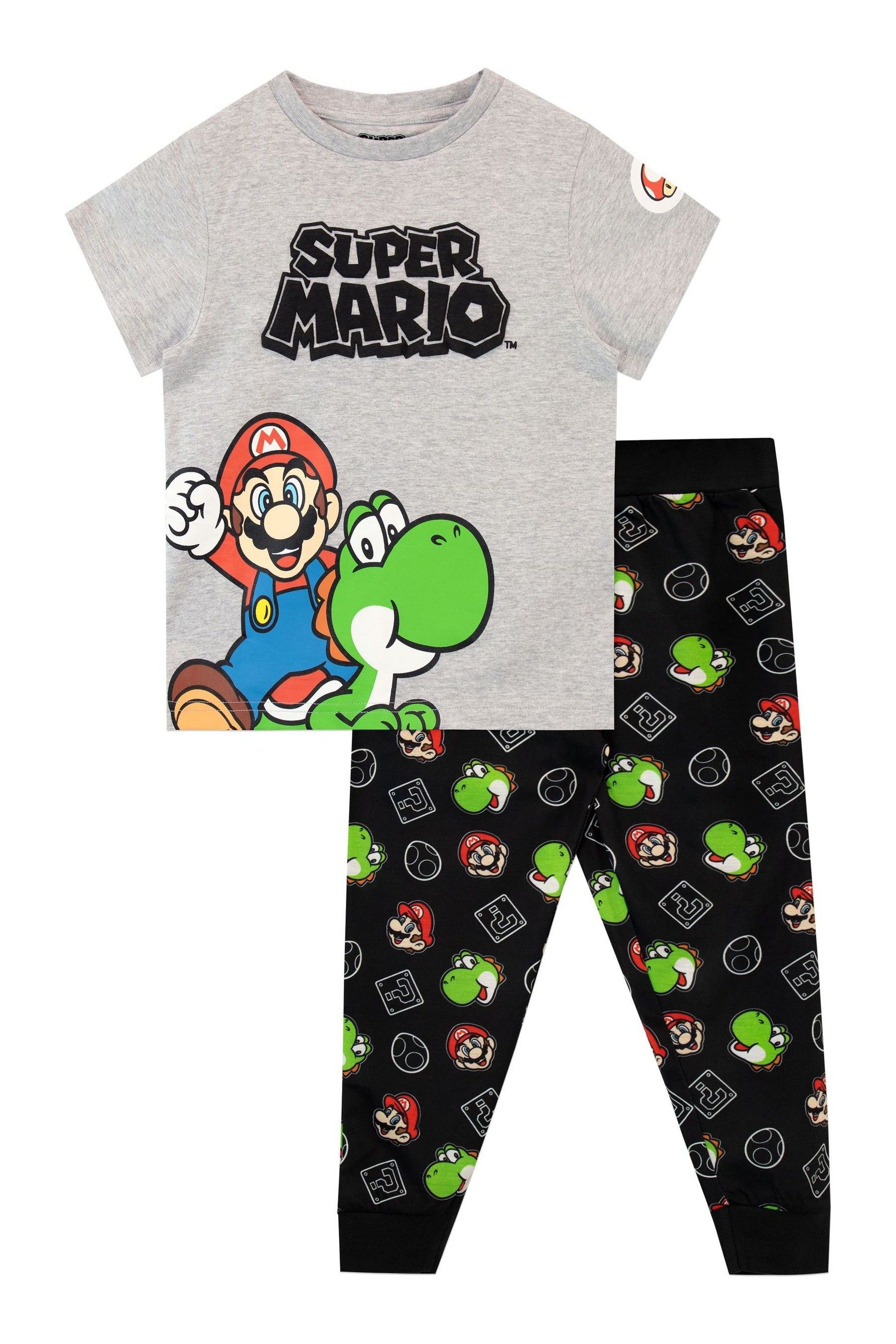 Buy Character Grey Super Mario Pyjamas from Next Finland