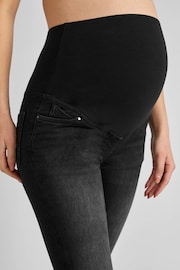 JoJo Maman Bébé Black Super Skinny Maternity Jeans - Image 4 of 4