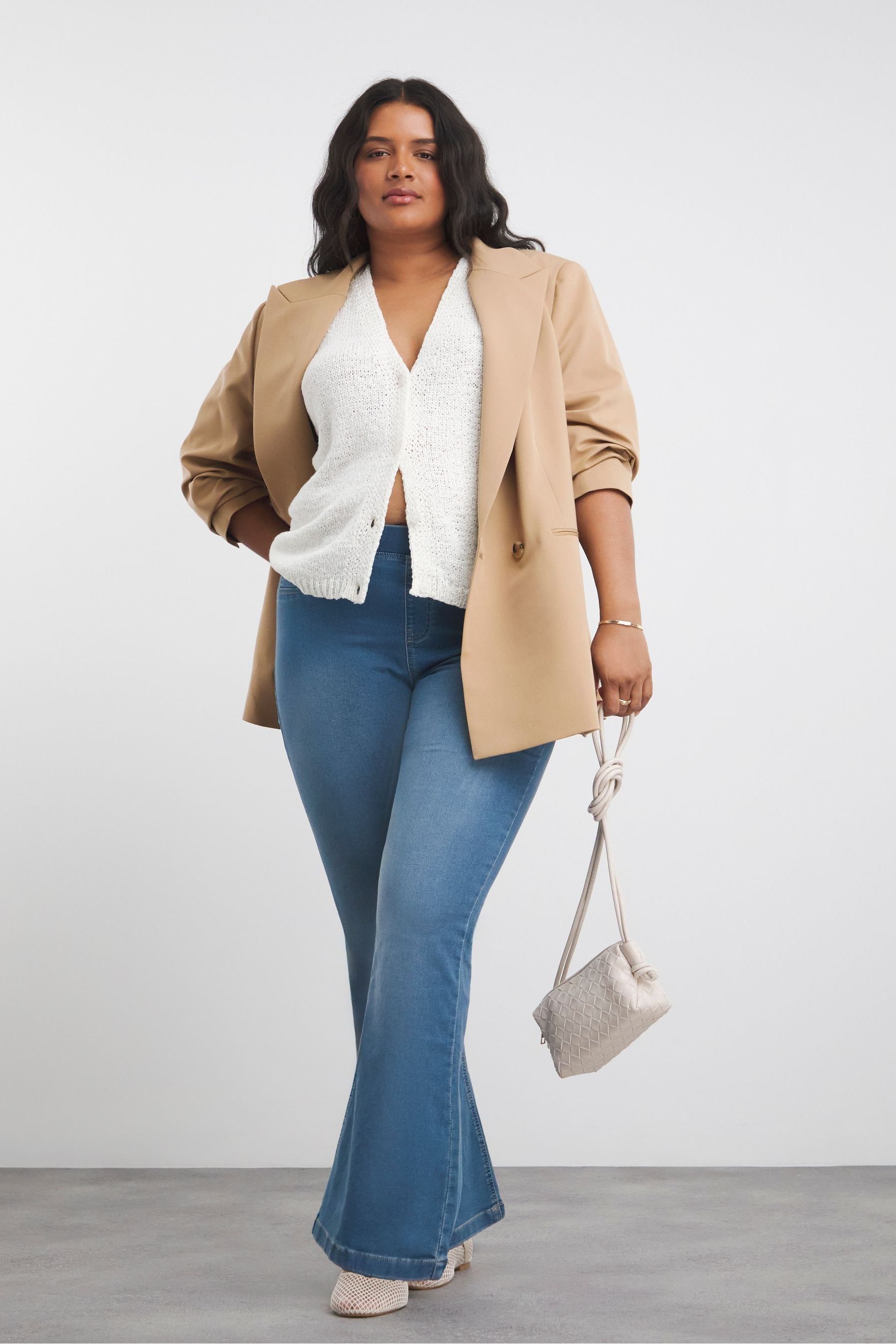 Buy Simply Be Blue Bootcut Jeggings from Next Luxembourg