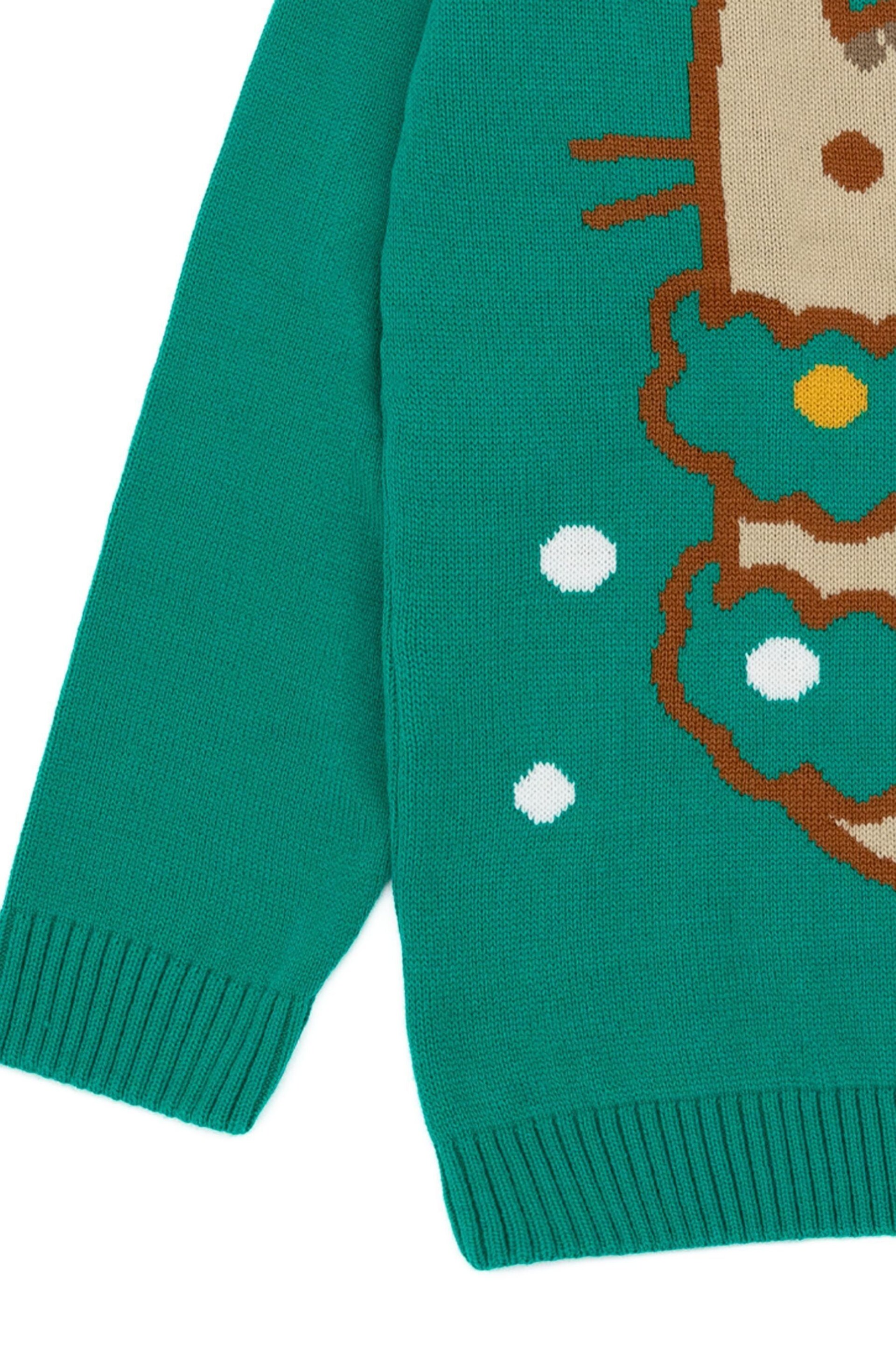 Vanilla Underground Green Pusheen Ladies Xmas Jumper - Image 3 of 6