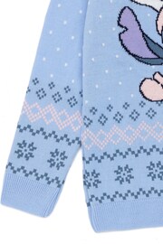 Vanilla Underground Blue Lilo & Stitch Kids Christmas Jumper - Image 4 of 5