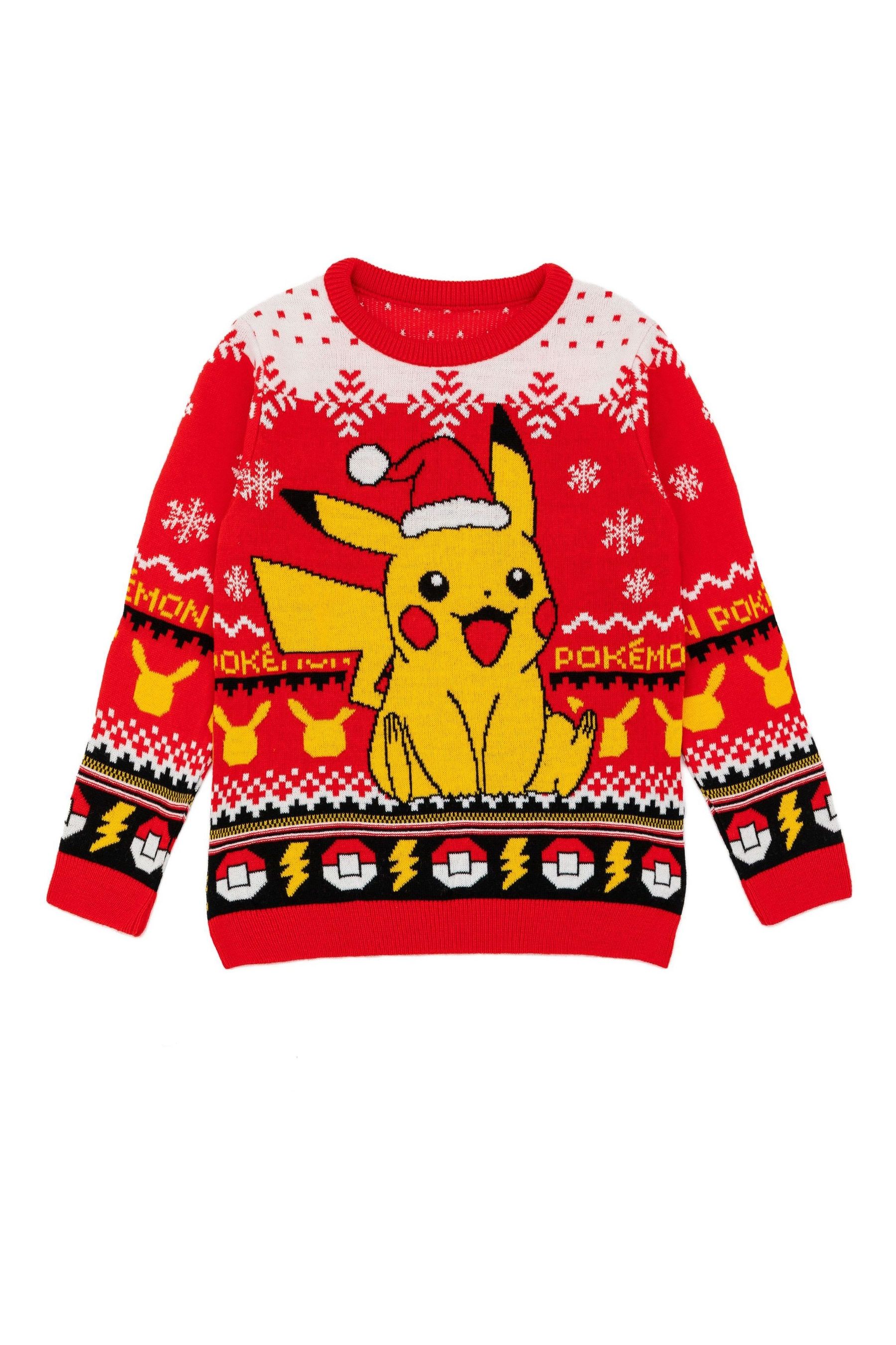 Buy Vanilla Underground Red Pokemon Kids Christmas Jumper from the Next UK online shop