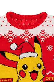 Vanilla Underground Red Pokemon Kids Christmas Jumper - Image 3 of 6