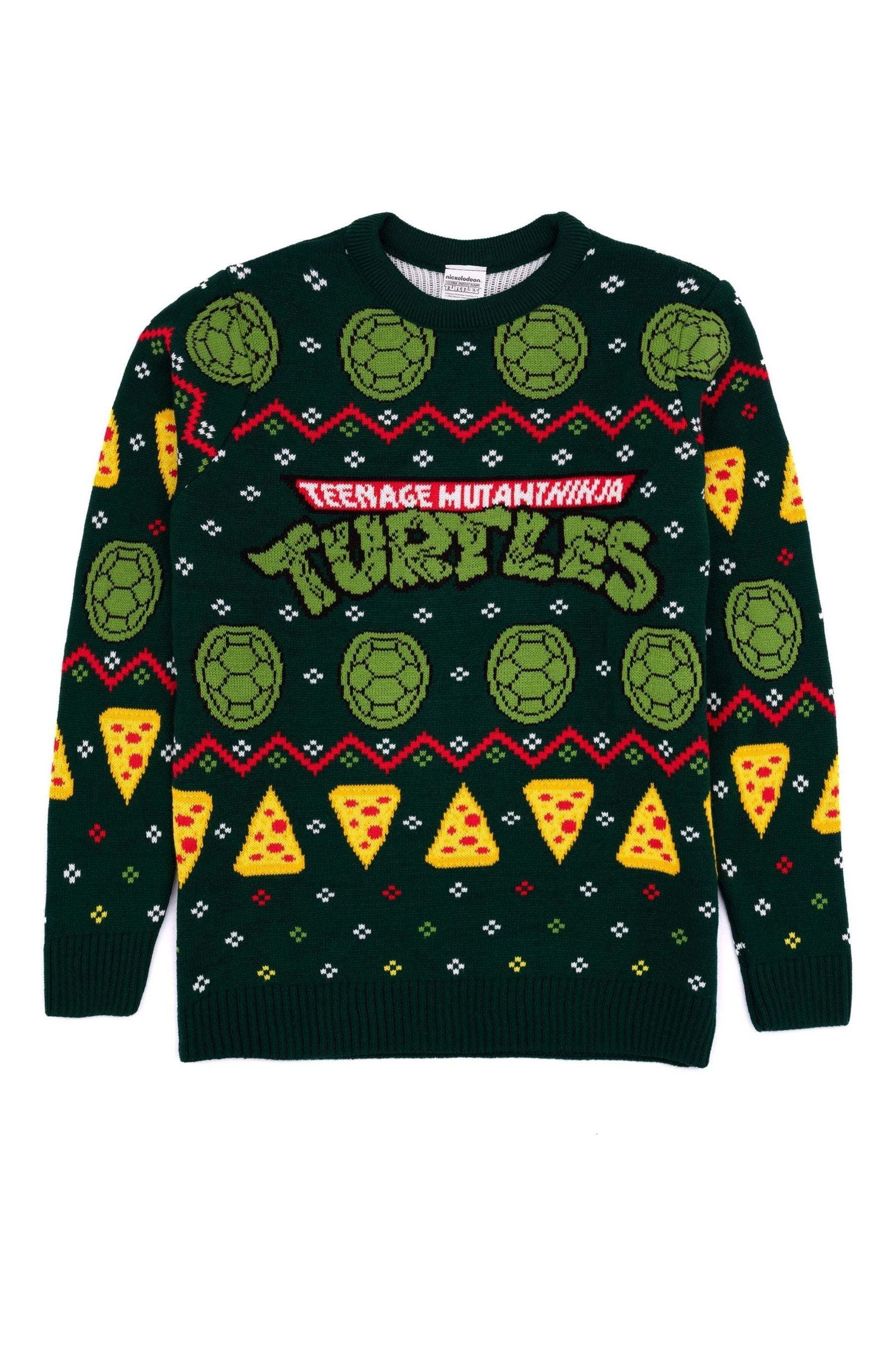 Buy Vanilla Underground Black Ninja Turtles Mens Christmas Jumper from Next Luxembourg