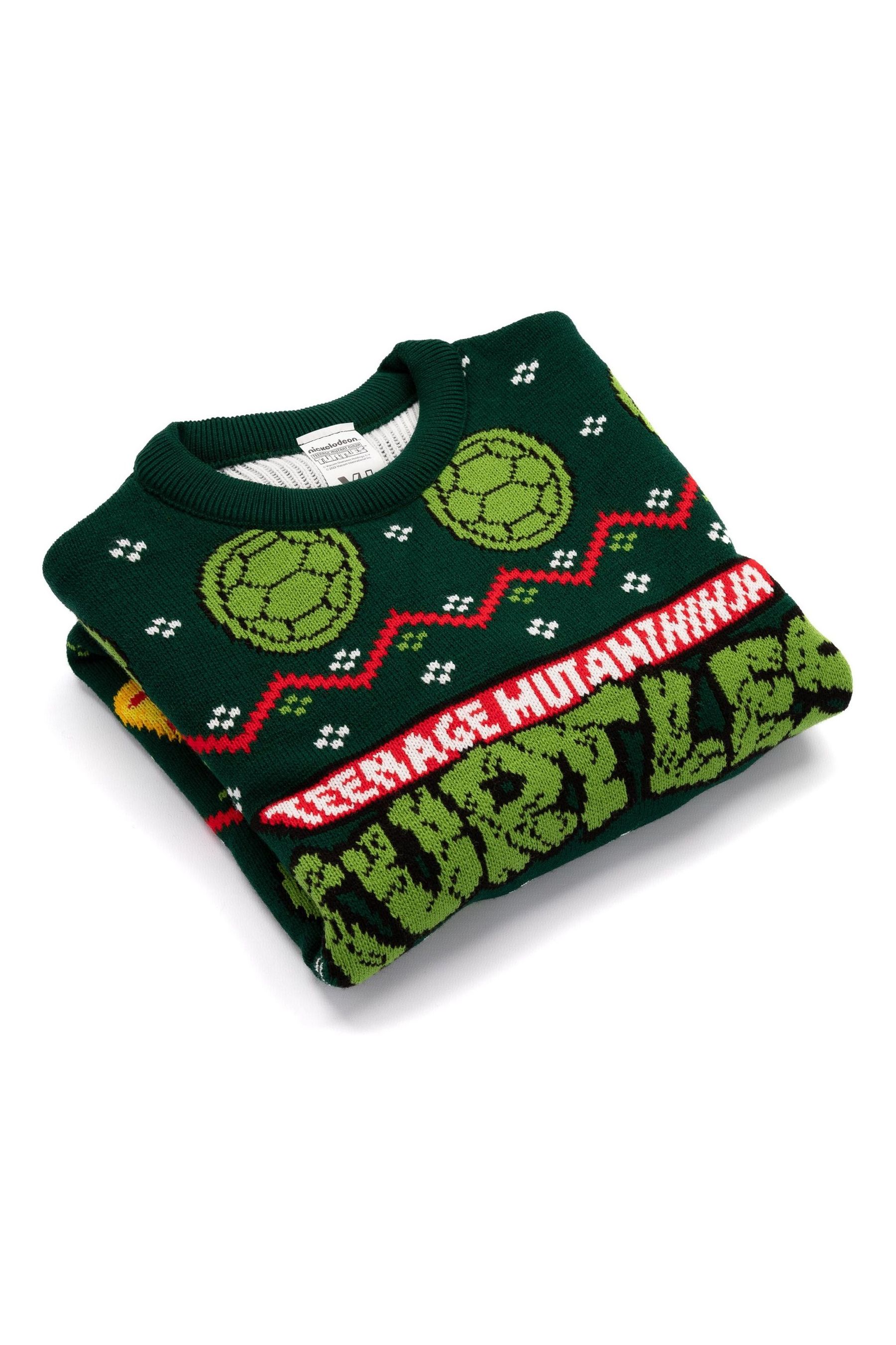 Ninja turtle christmas sweater best sale