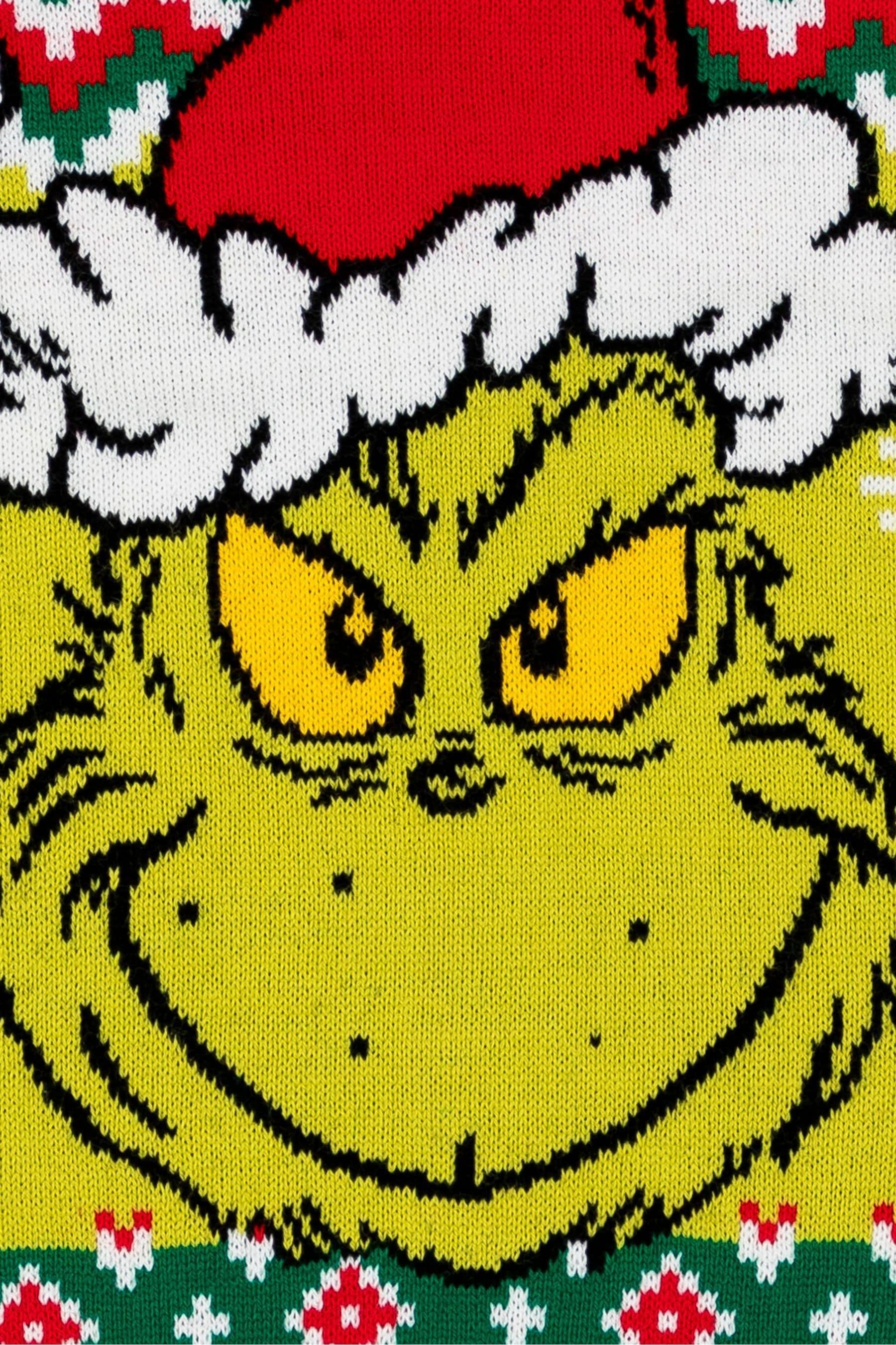 Buy Vanilla Underground Green Grinch Kids Xmas Jumper from Next Luxembourg