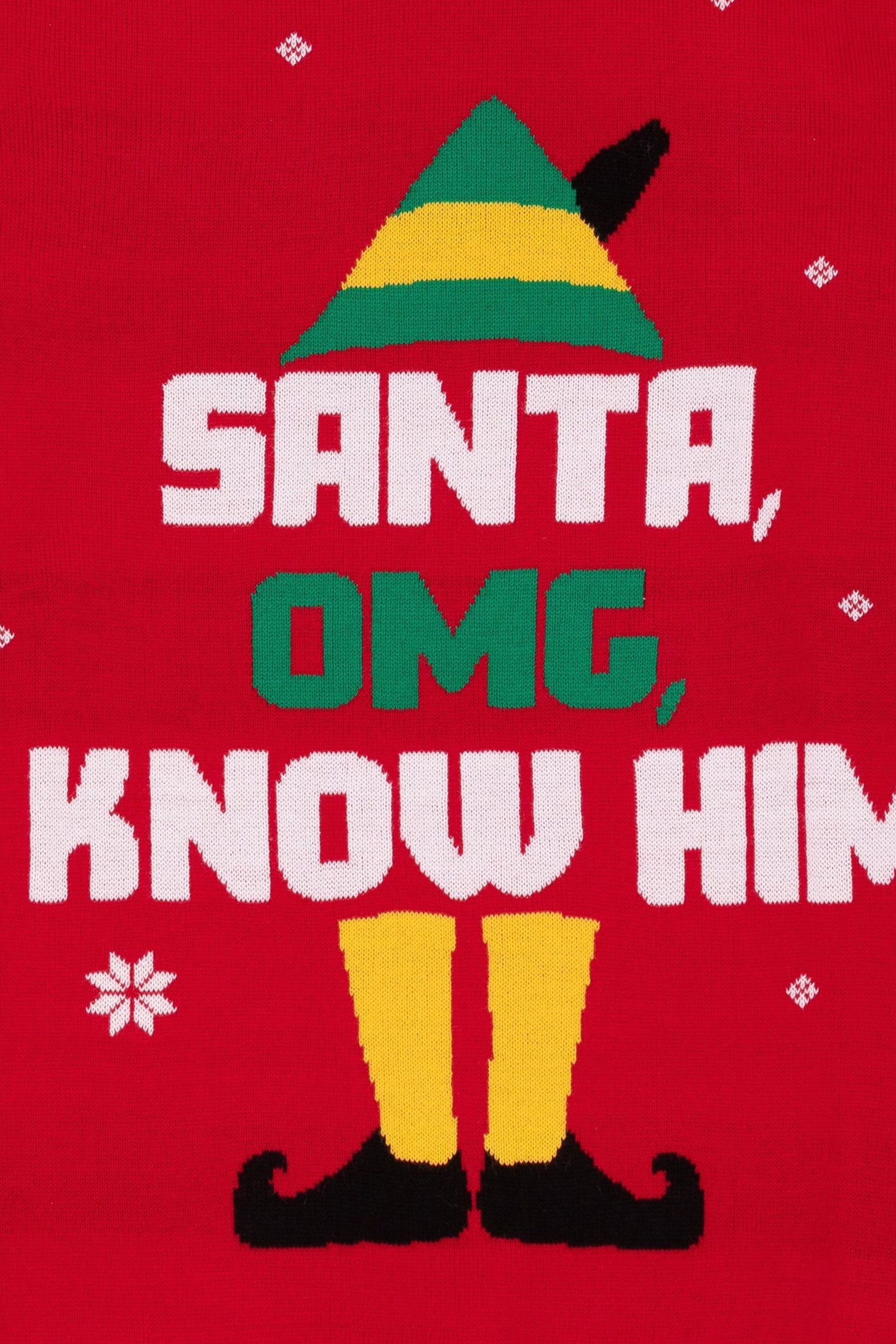 Buy Vanilla Underground Red Buddy The Elf Mens Licensed Adult Knitted Christmas Jumper from Next Ireland