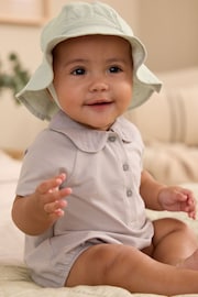 Sage Green Wide Brim Baby Hat (0mths-2yrs) - Image 2 of 6