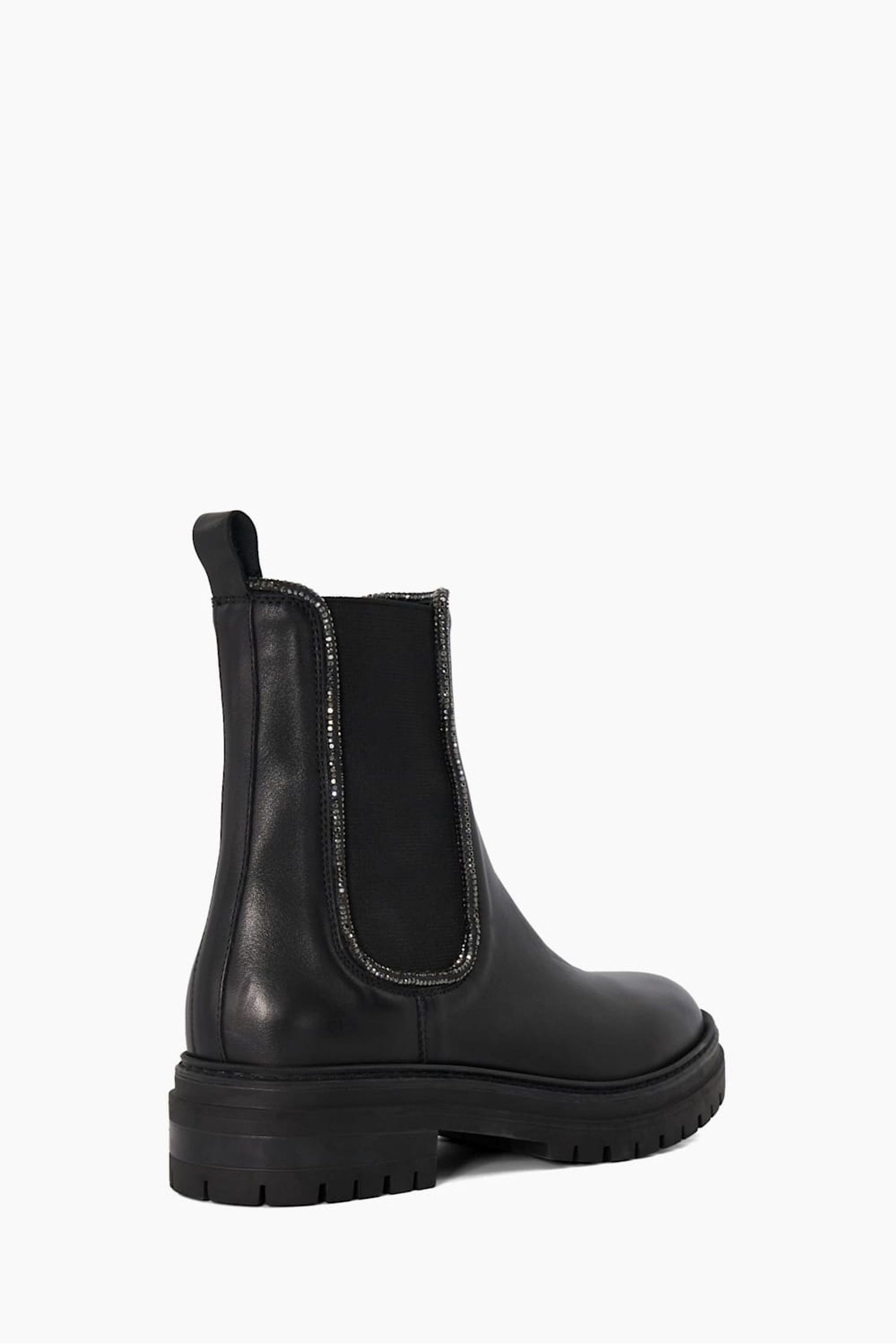 Buy Dune London Black Pursuit Heatseal Gusset Chelsea Boots from Next Luxembourg