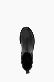 Dune London Black Pursuit Heatseal Gusset Chelsea Boots - Image 4 of 5