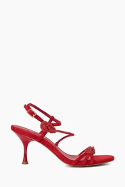 Dune London Red Maritz Frogging Trim Dressy Sandals - Image 1 of 5