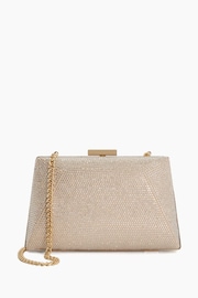 Dune London Gold Bellaire Diamanté Hard Case Clutch Bag - Image 3 of 6