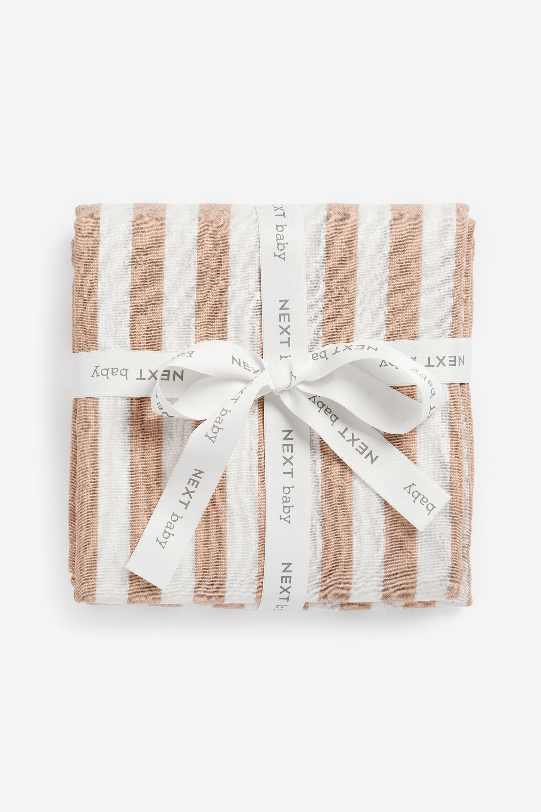 NEXT Neutral stripe Baby Extra Large 100 Cotton Multipurpose Muslin one