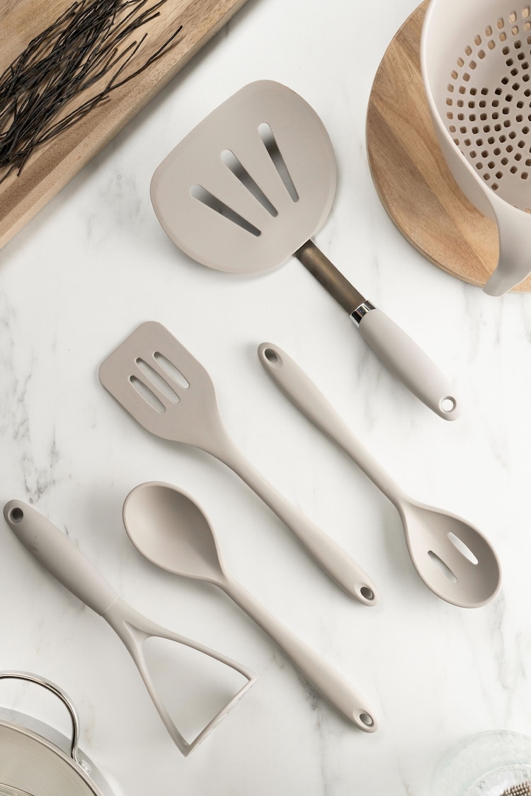 Fusion Grey Utensils Set of 5 - Image 1 of 4