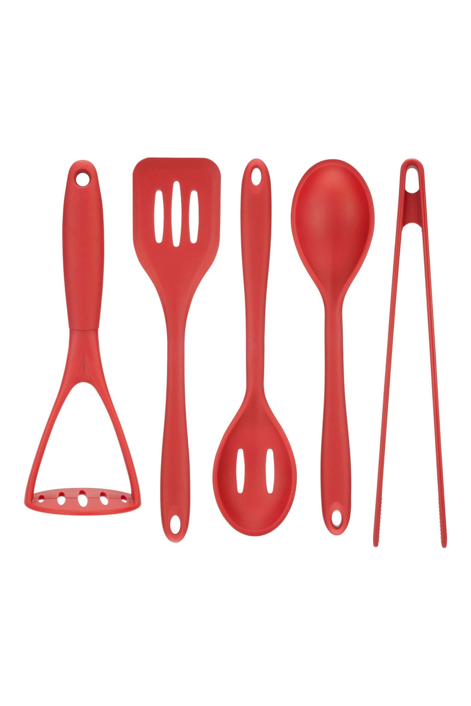 Fusion Red Utensils Set of 5 - Image 2 of 4
