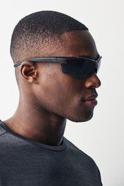 Black Sport Polarised Sunglasses - Image 1 of 5