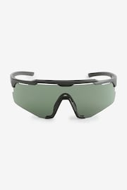 Black Sport Visor Sunglasses - Image 3 of 4