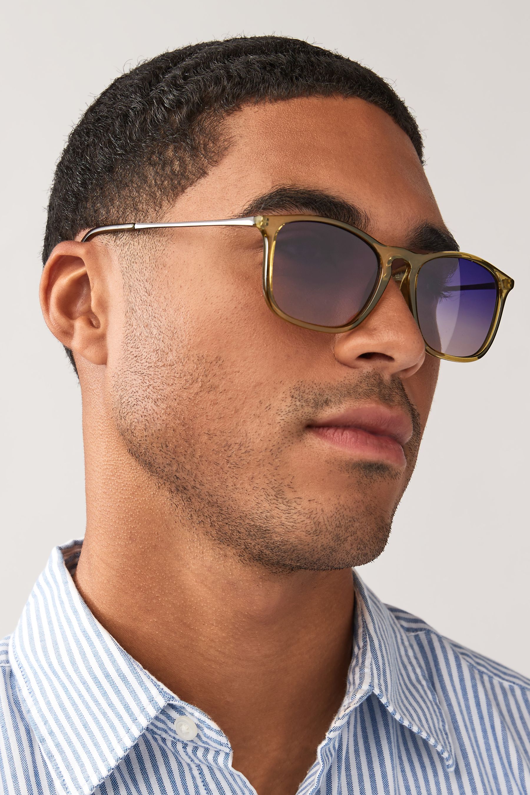 Buy Green and Purple Wayfarer Polarised Sunglasses from the Next UK online shop