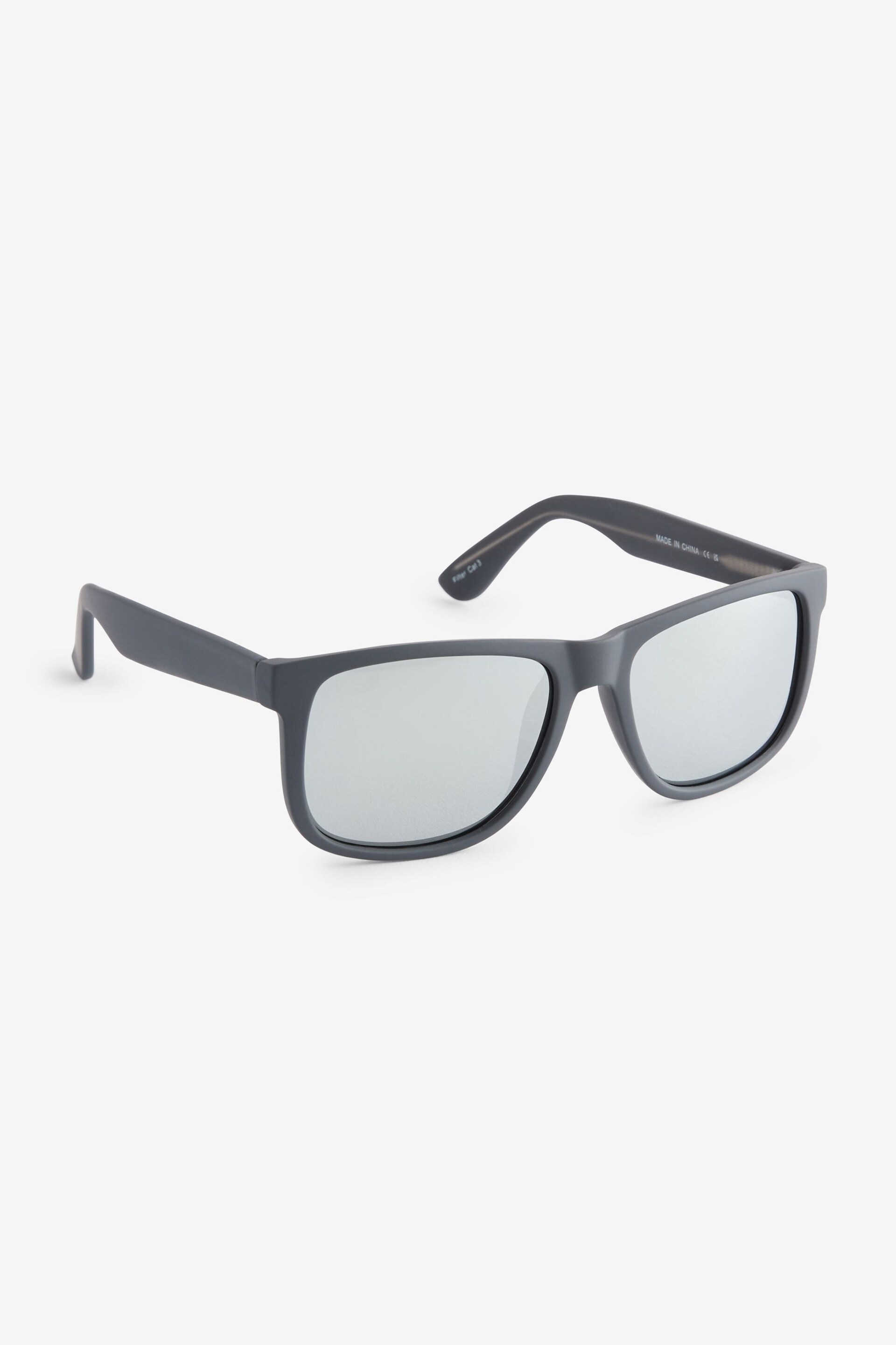 Grey Mirror Wayfarer Polarised Sunglasses - Image 2 of 5