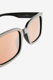 Black and Brown N Logo Wayfarer Polarised Sunglasses - Image 5 of 5