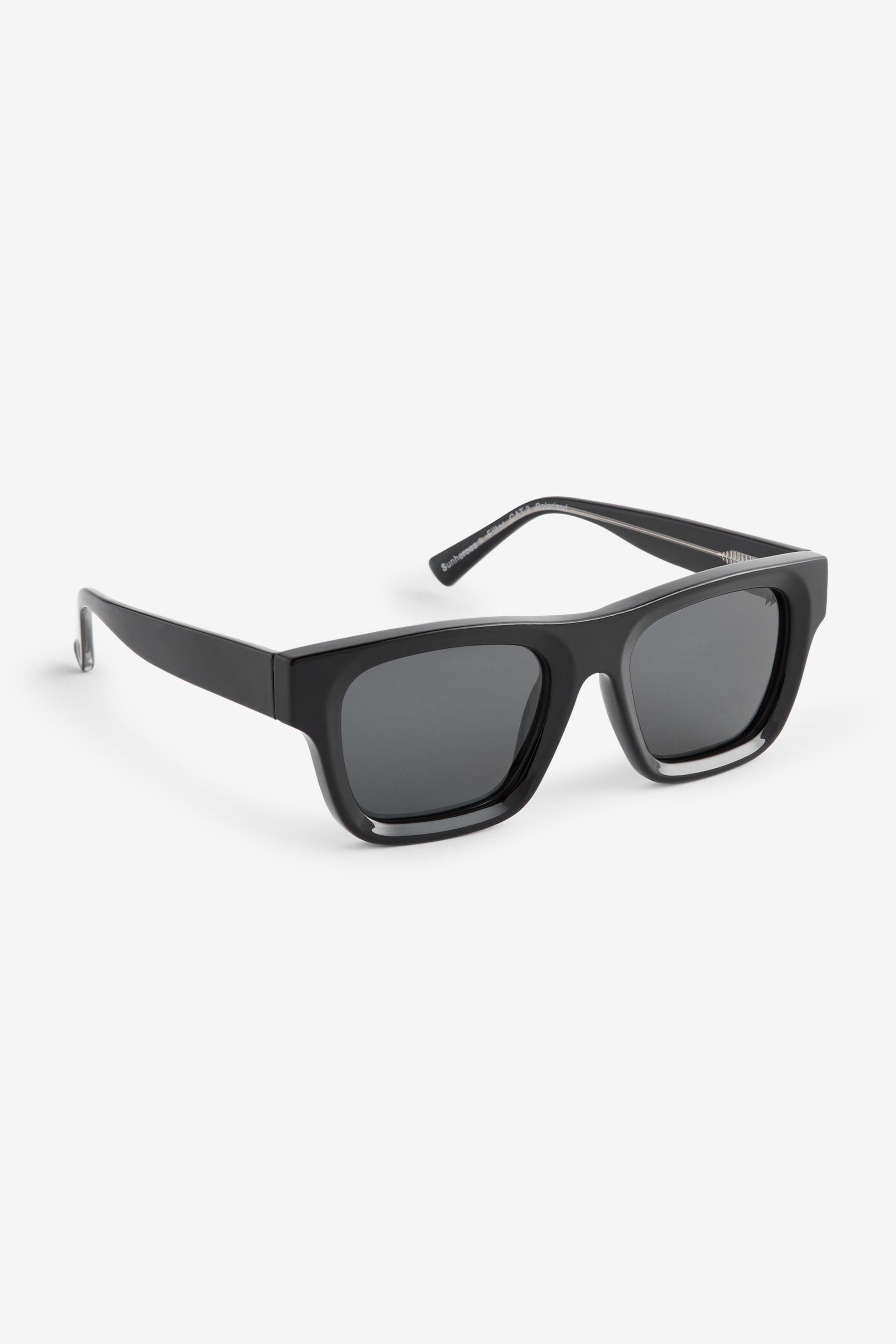 Buy Black Wayfarer Polarised Sunglasses from Next Luxembourg